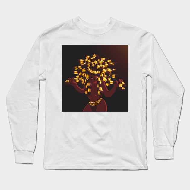 Jurry #3 | Black Girl Art Long Sleeve T-Shirt by artofbryson